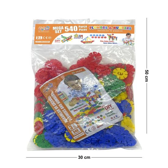 Çiçekler ve Sayılar Mega Set  540 Parça