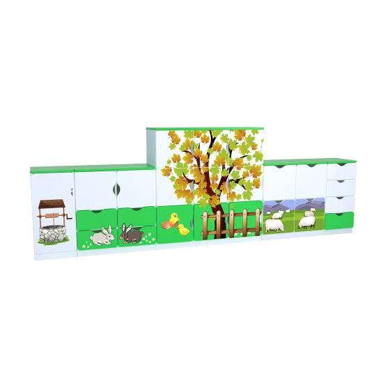 AKY-HS0031 ÇİFTLİĞİMİZ SINIF DOLAP SETİ