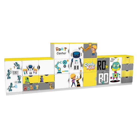 AKY-HS0067 ROBOTİK SINIF DOLAP SETİ